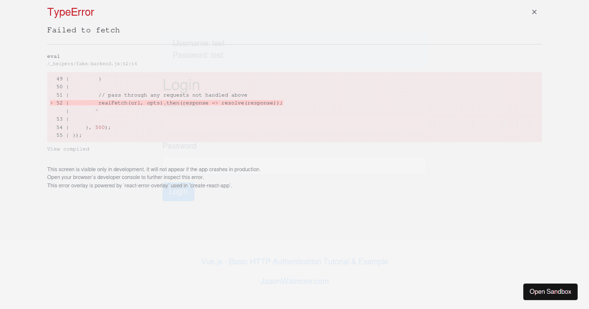 vuejs-basic-http-authentication-tutorial-and-example - Codesandbox
