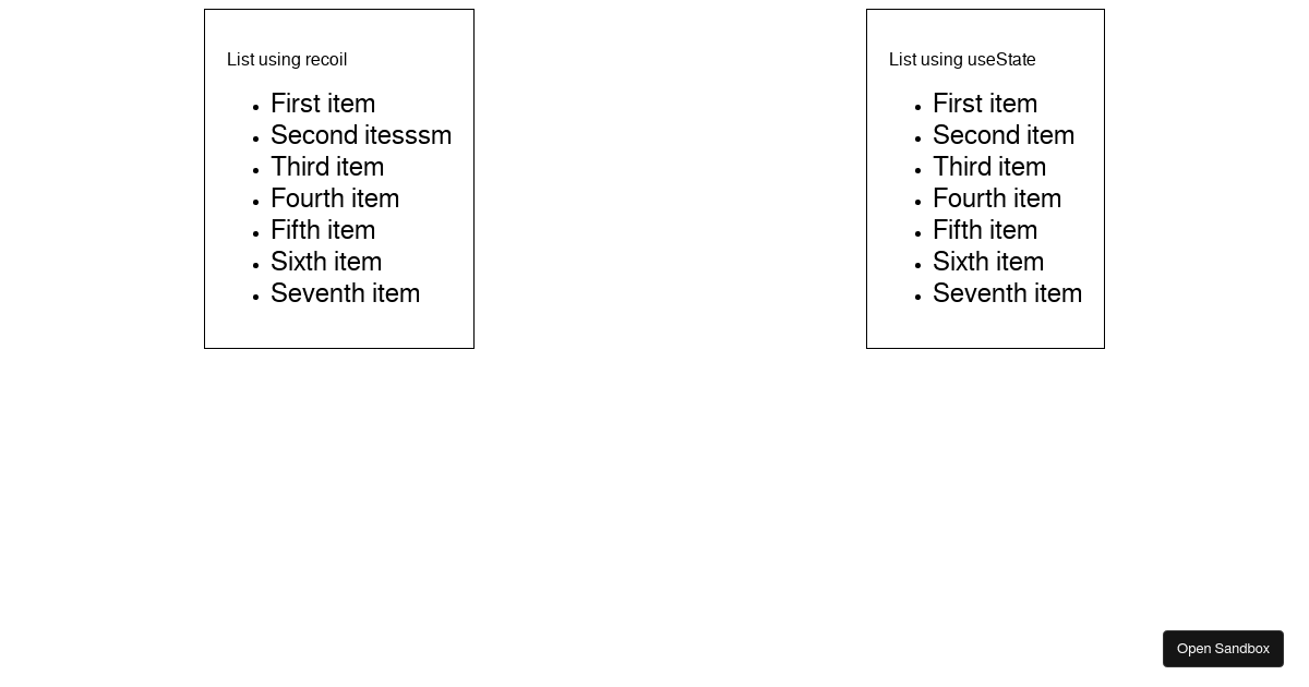 react-beautiful-dnd + recoil flash bug (forked) - Codesandbox