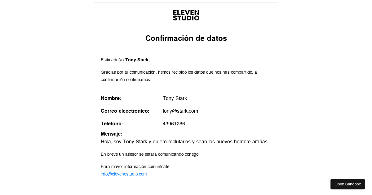 EMAIL TEMPLATE (forked) - Codesandbox