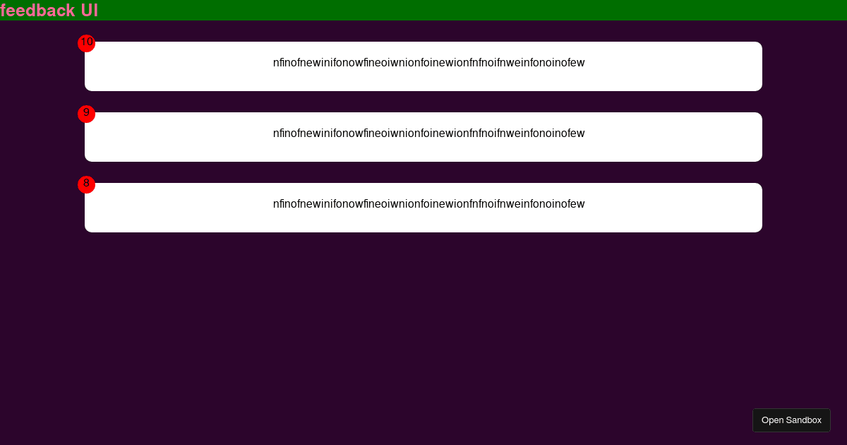react - Codesandbox
