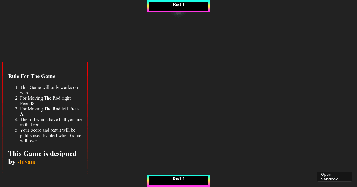 ping-pong-game - Codesandbox