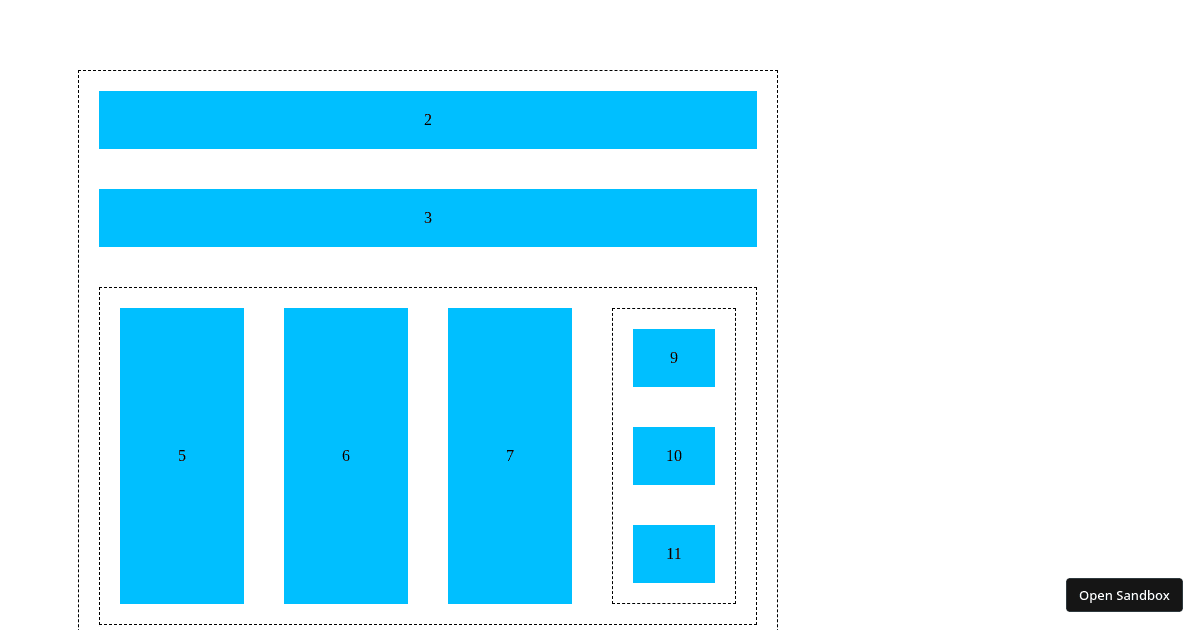 nested drop lists (forked) - Codesandbox