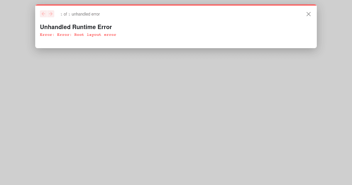 next13 global error boundary - Codesandbox