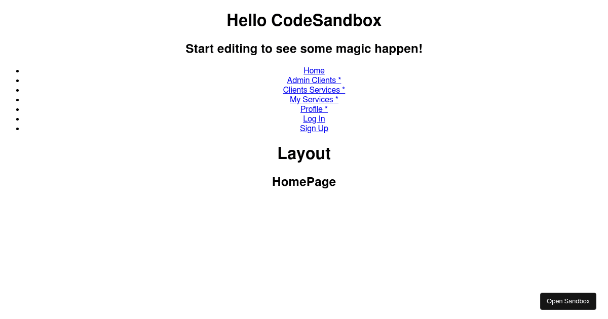 Private route in react not working as expected Codesandbox