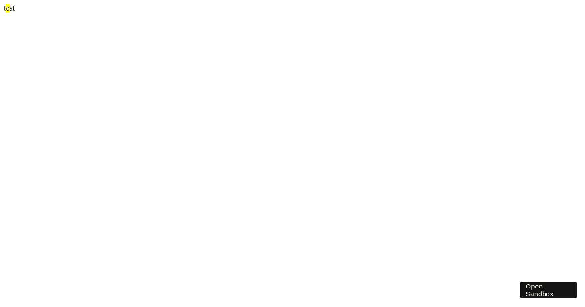 mark is display inline - Codesandbox