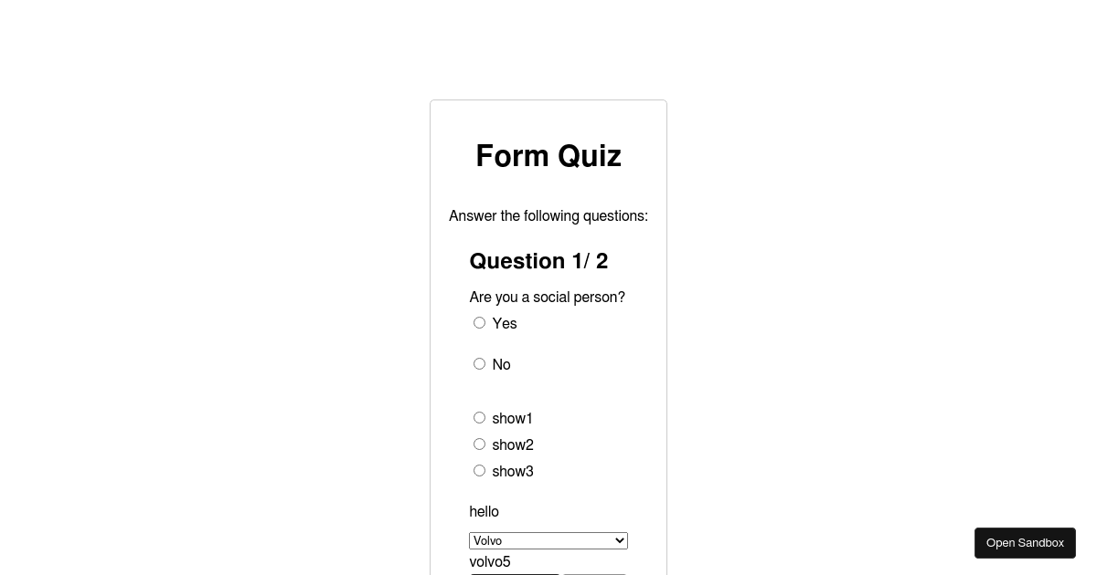 multiform-testing - Codesandbox