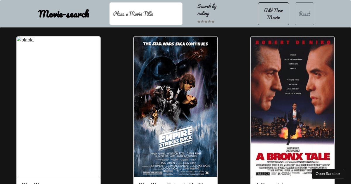 movies - Codesandbox