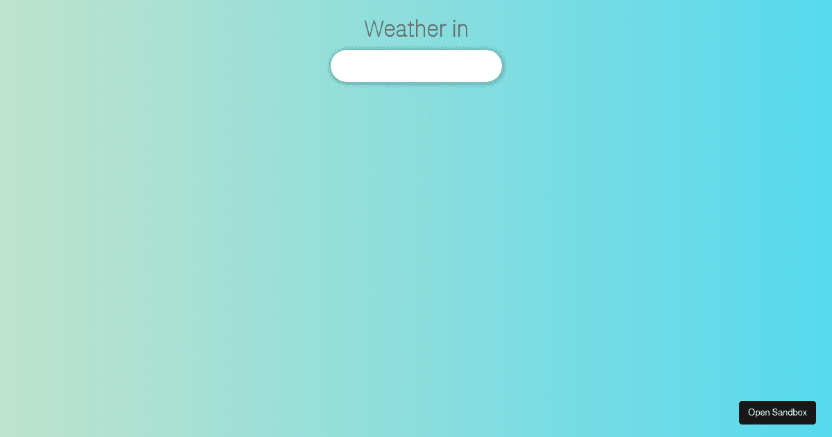 react - Codesandbox