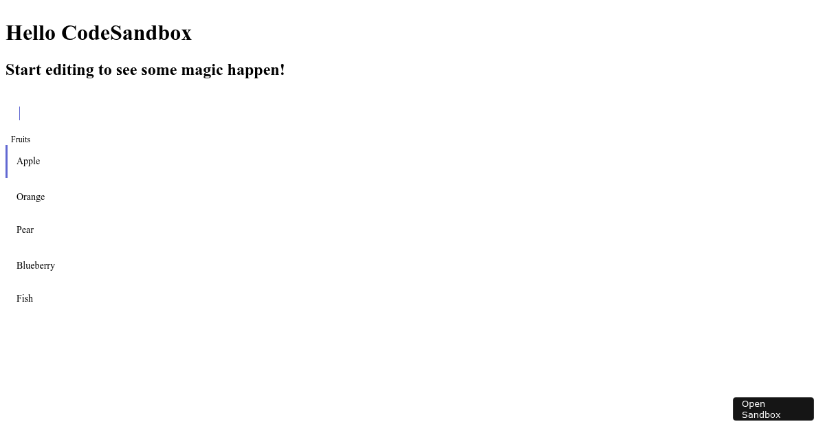 cmdk - dialog (forked) - Codesandbox