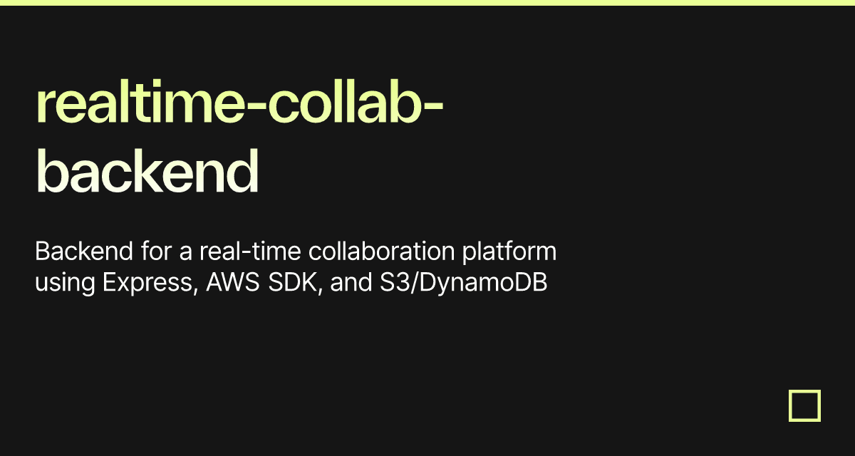 realtime-collab-backend - Codesandbox