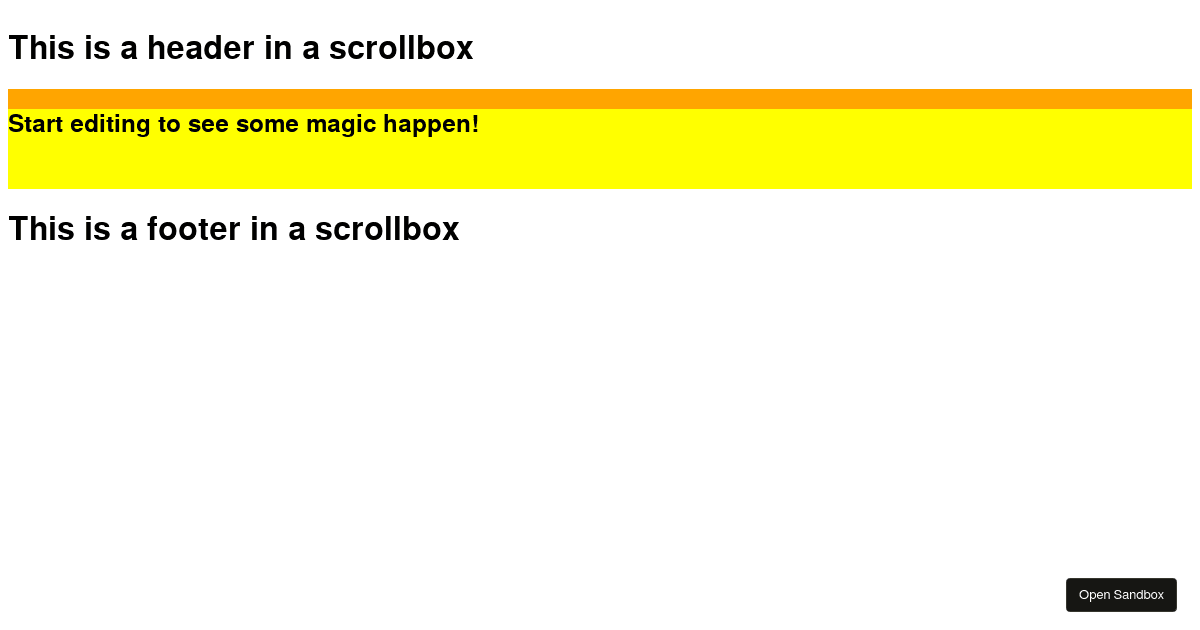 42 Header Code Header Footer Example - Codesandbox