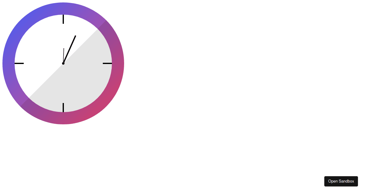 clocktutorial Codesandbox