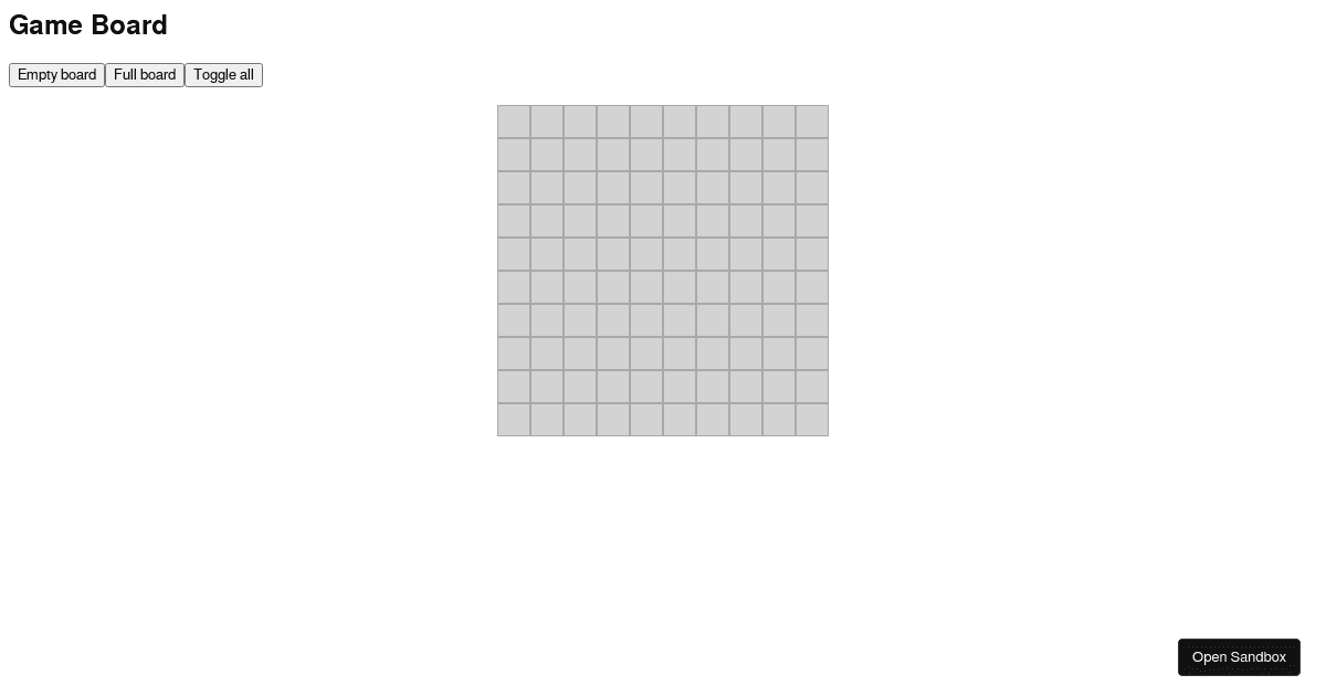 game-board - Codesandbox