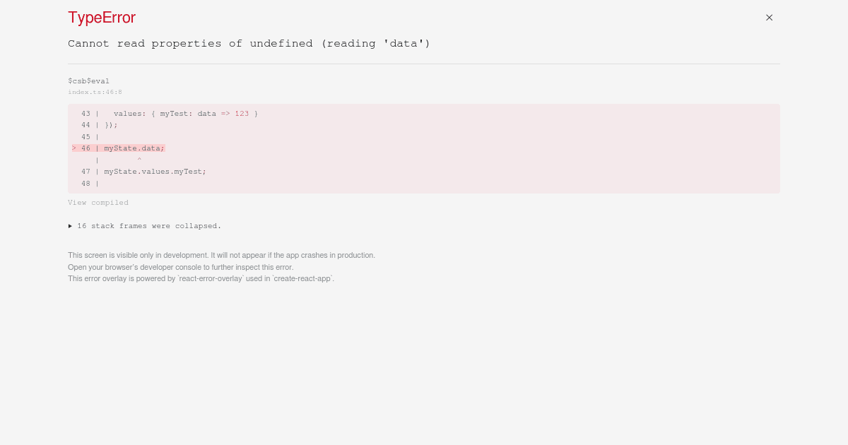 typescript conditional question - Codesandbox