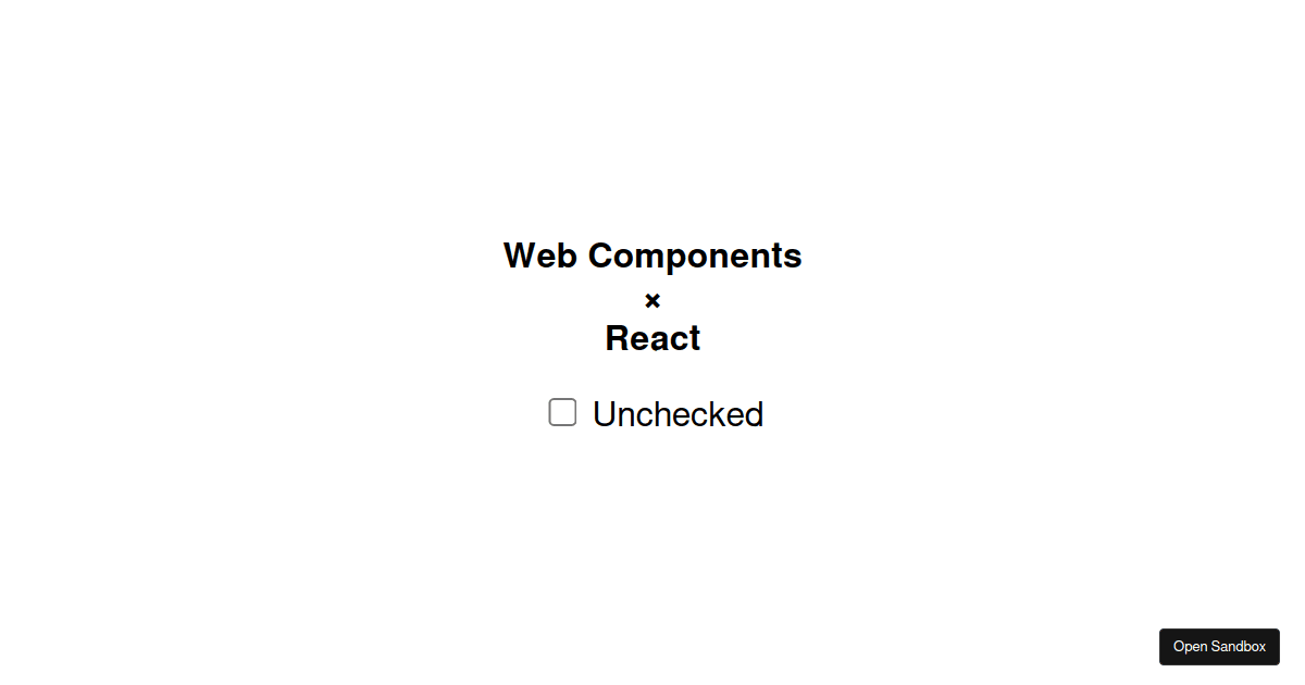  Components × React Codesandbox