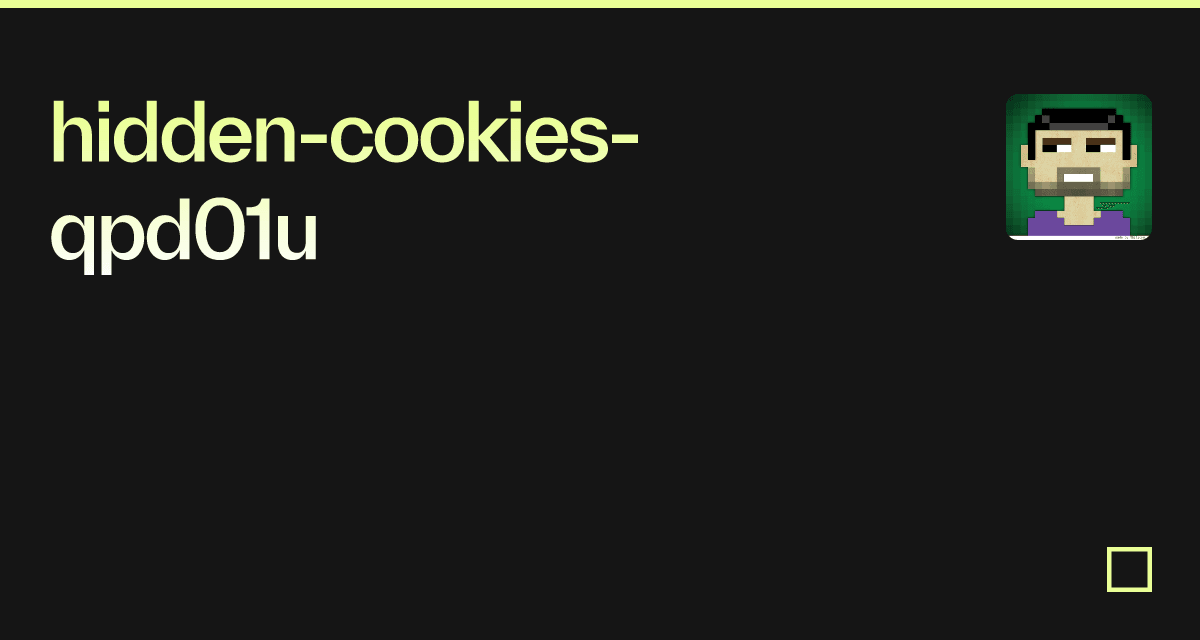 hidden-cookies-qpd01u - Codesandbox
