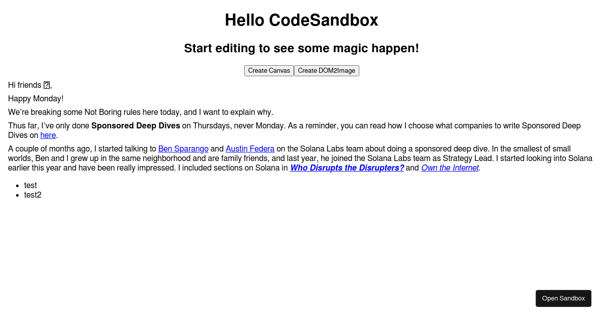 html2Canvas-test-samiur - Codesandbox