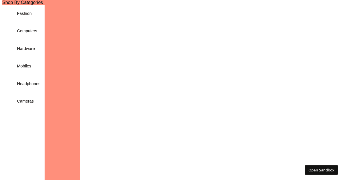 Sidebar in react - Codesandbox