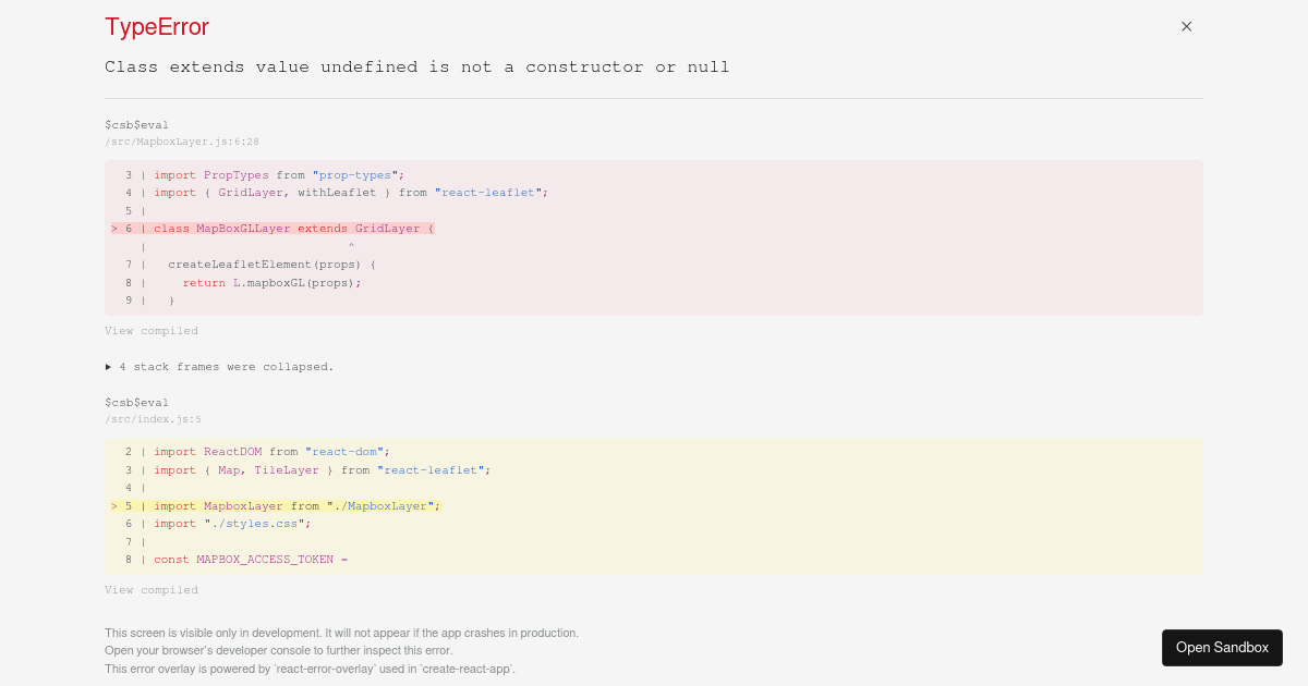 react-leaflet-mapbox (forked) - Codesandbox