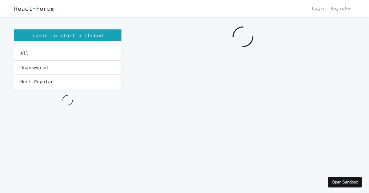 react-forum - Codesandbox