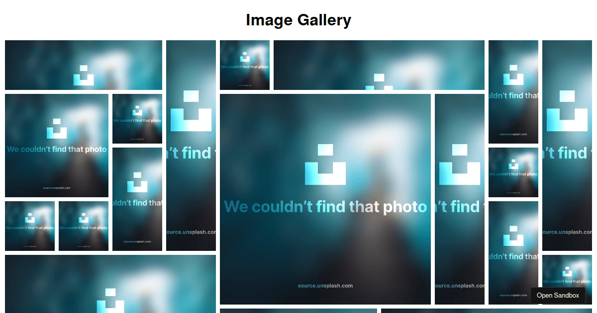 photo-gallery-grid - Codesandbox