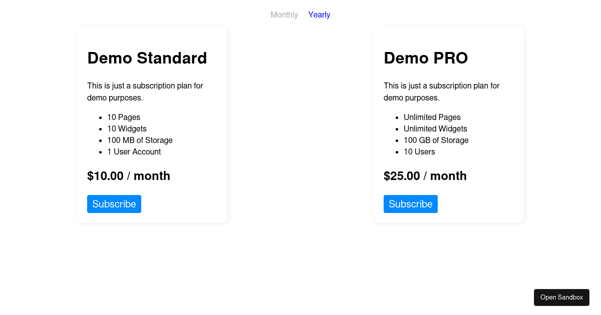 react-reflow-pricing-table - Codesandbox