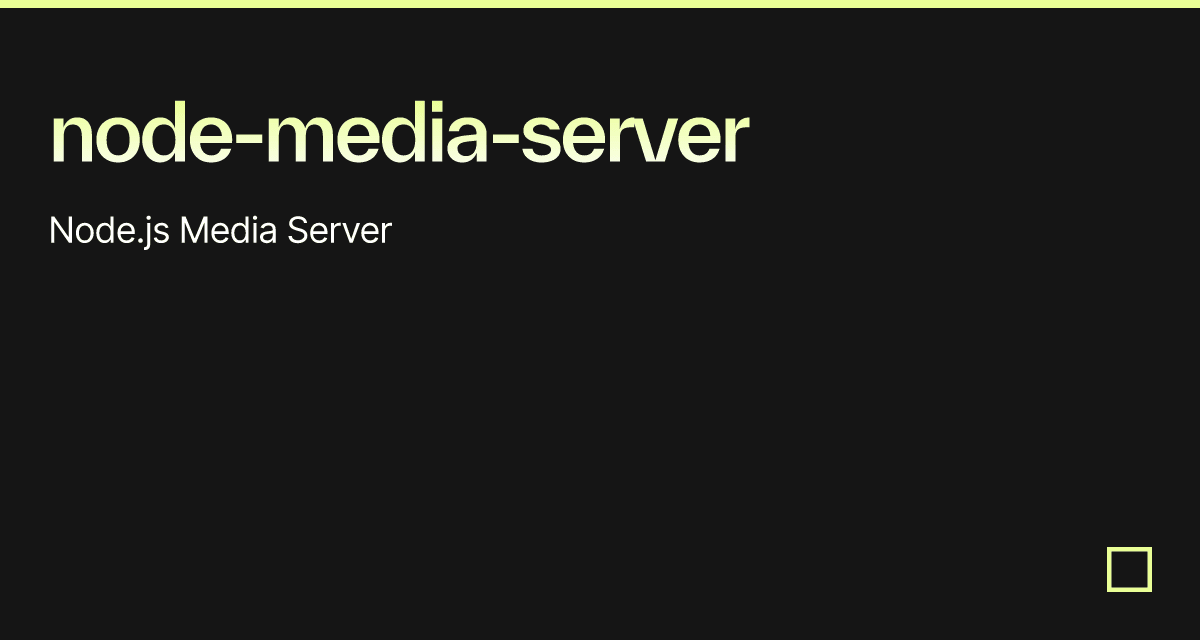 nodemediaserver Codesandbox