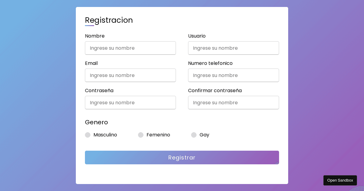 static - Codesandbox