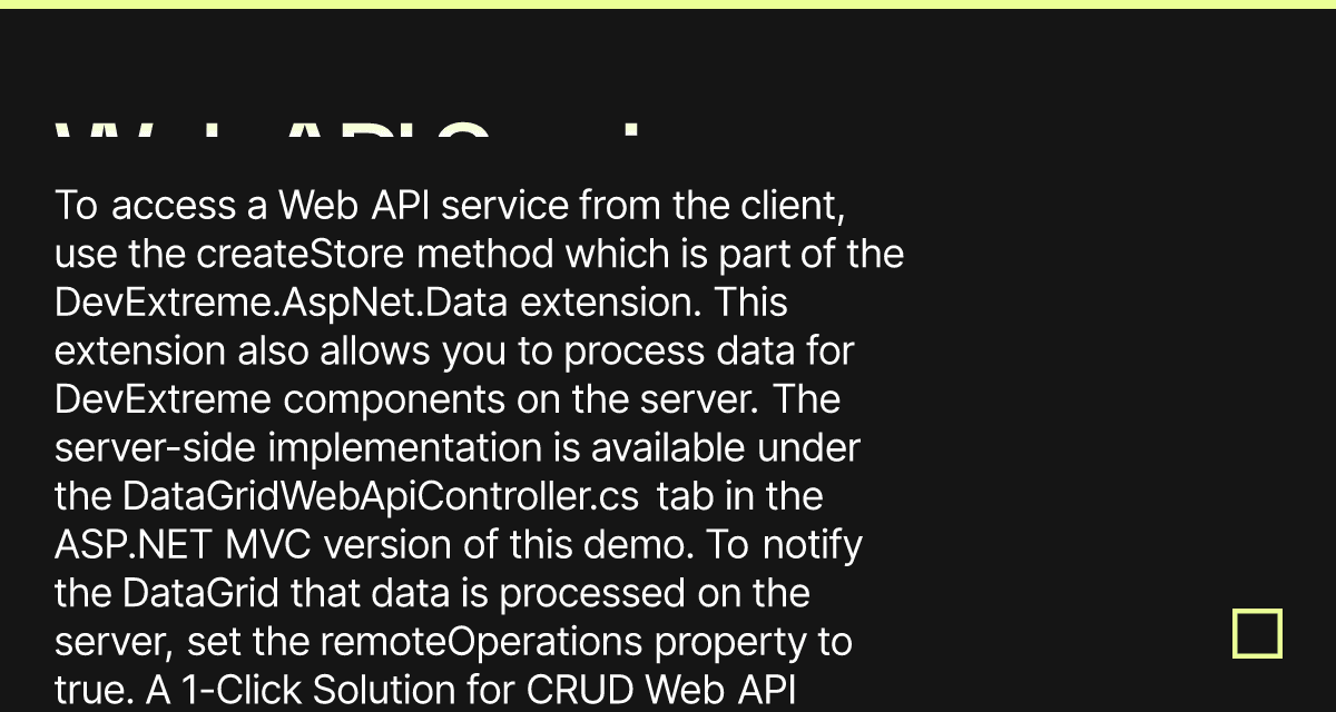 Web API Service - Codesandbox