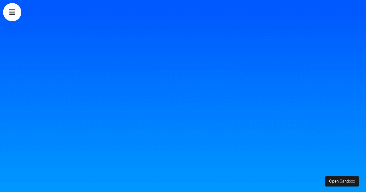 Framer Motion: Side menu (forked) - Codesandbox