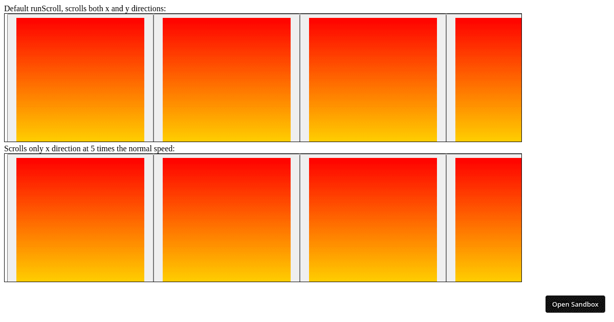React Scroll OnDrag demo v1.0.0 (forked) - Codesandbox