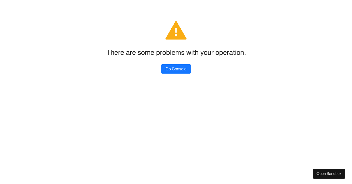 Warning - ant-design-vue@4.0.4 - Codesandbox