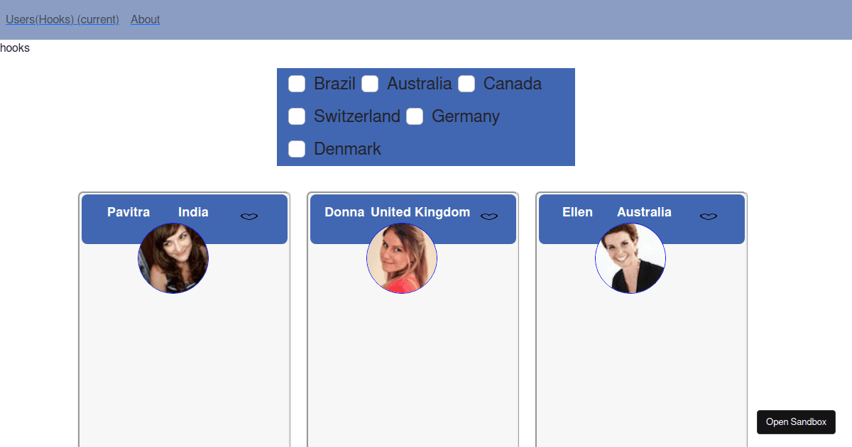 users - Codesandbox
