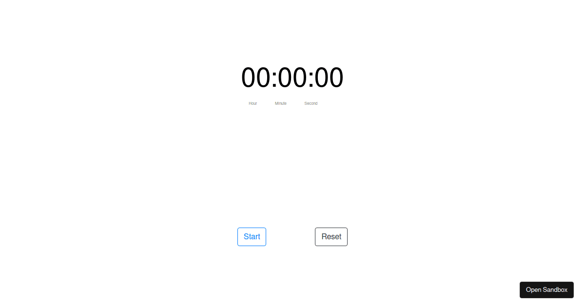 timer - Codesandbox