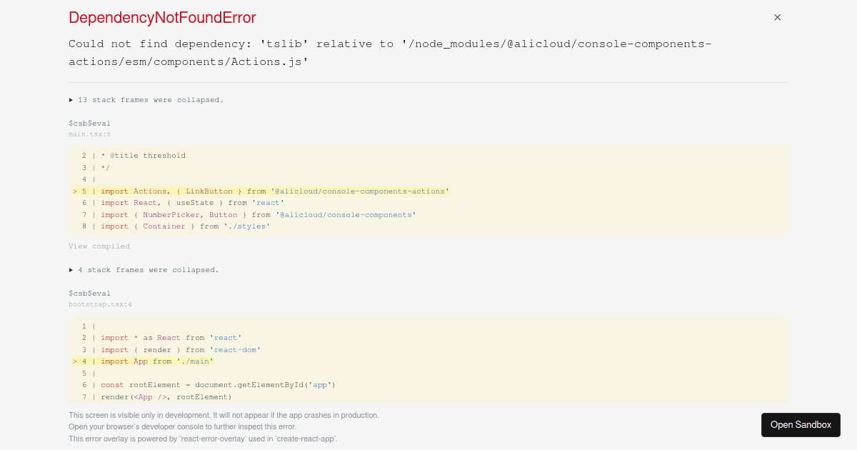 demo - Codesandbox