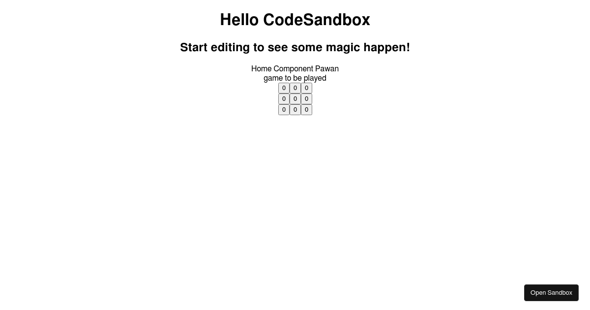 react - Codesandbox
