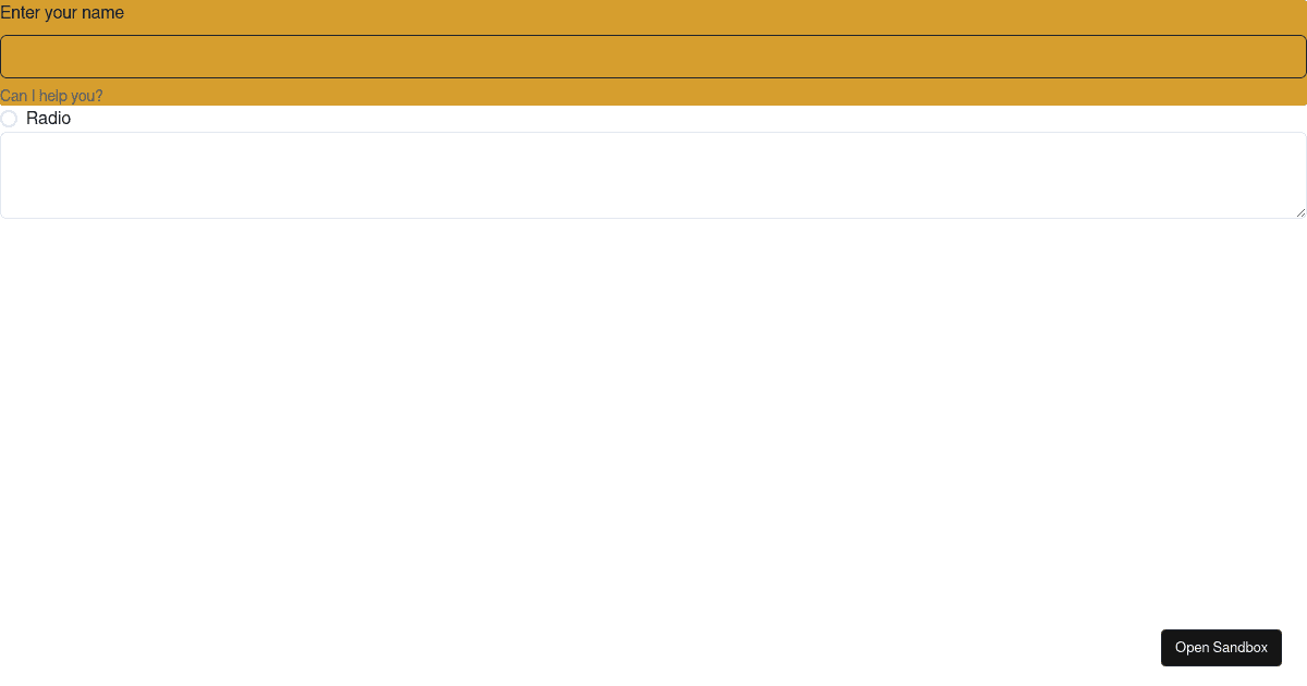react - Codesandbox