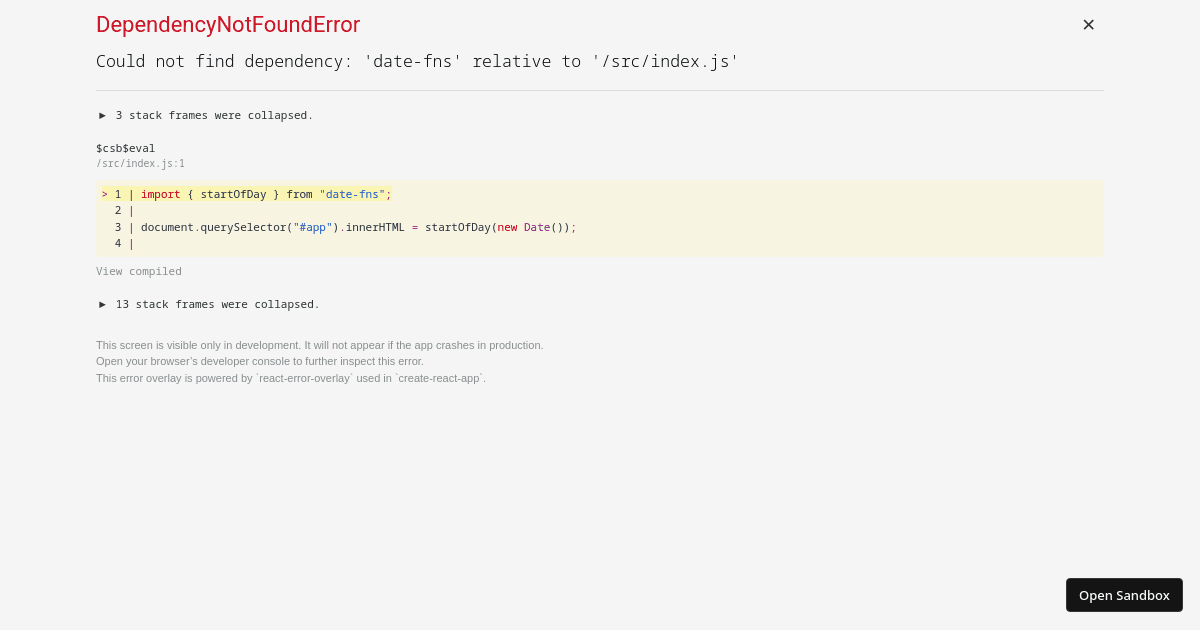 NPM Playground (forked) - Codesandbox