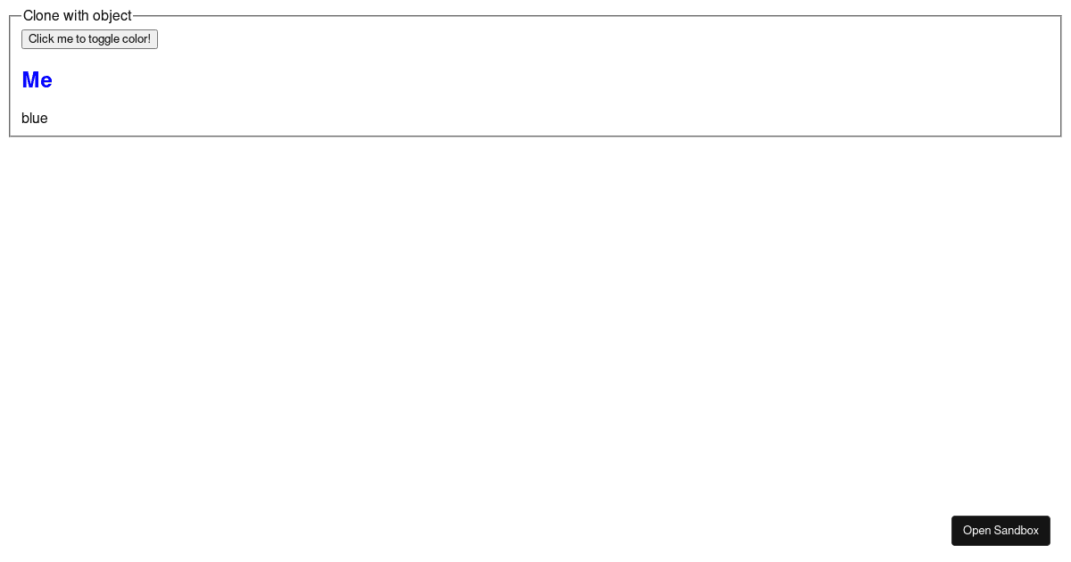Toggle problem (forked) - Codesandbox