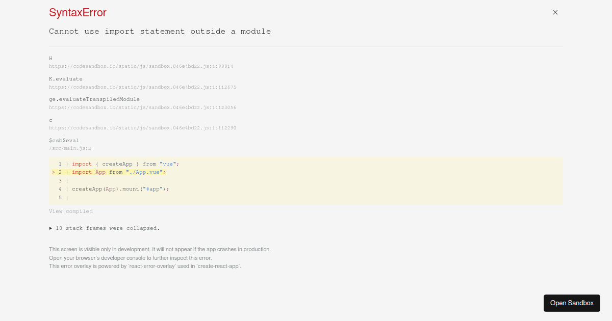 vue3-webpack - Codesandbox