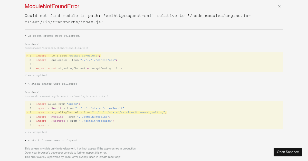 frontend - Codesandbox