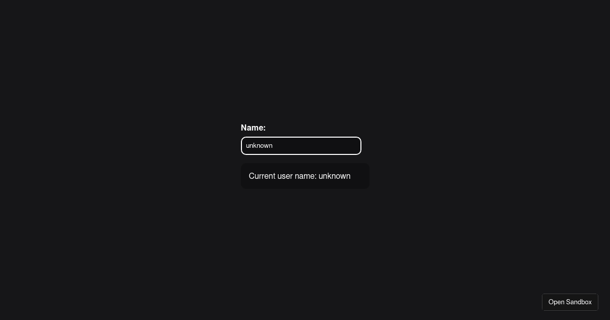 useLocalStorage - Codesandbox