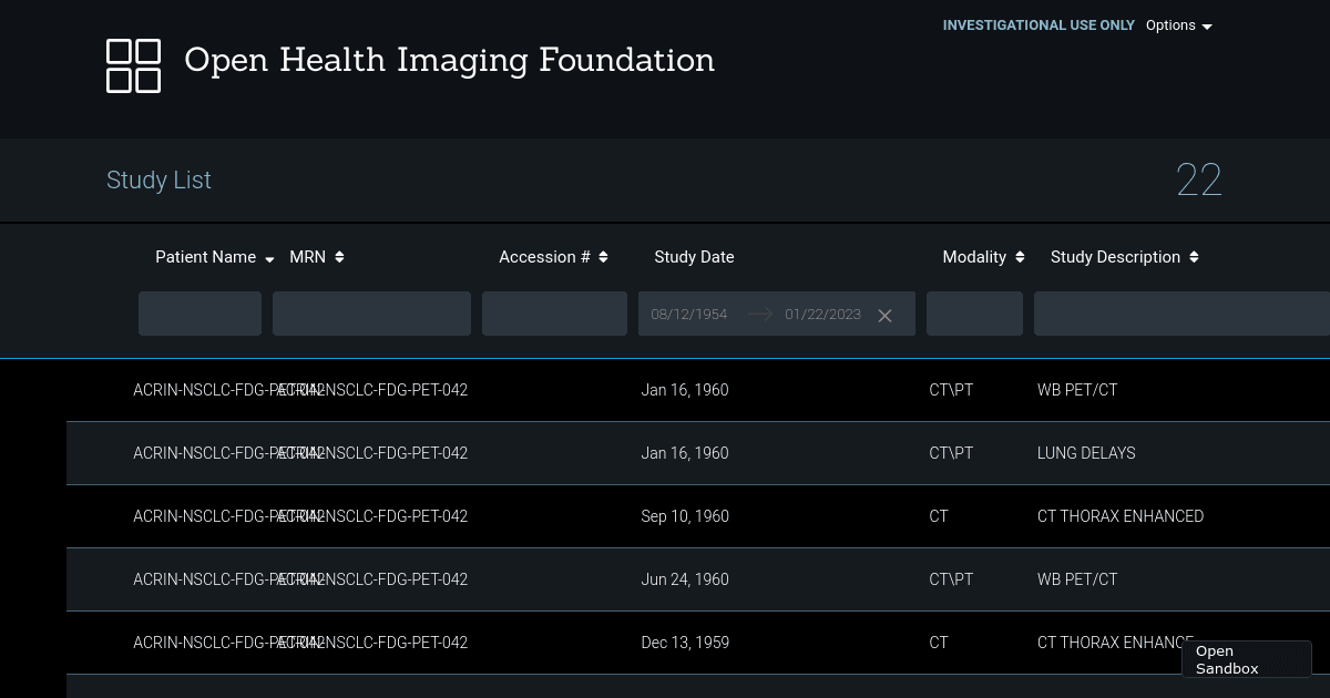 ohif-viewer-script-tag-usage - Codesandbox