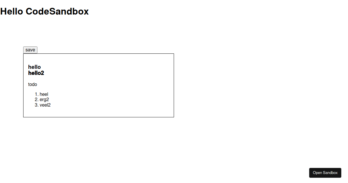 new overlay - Codesandbox