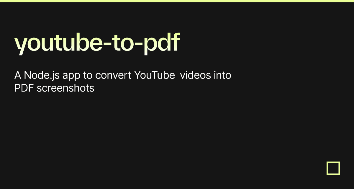 Youtube Model.pdf youtube-to-pdf - Codesandbox