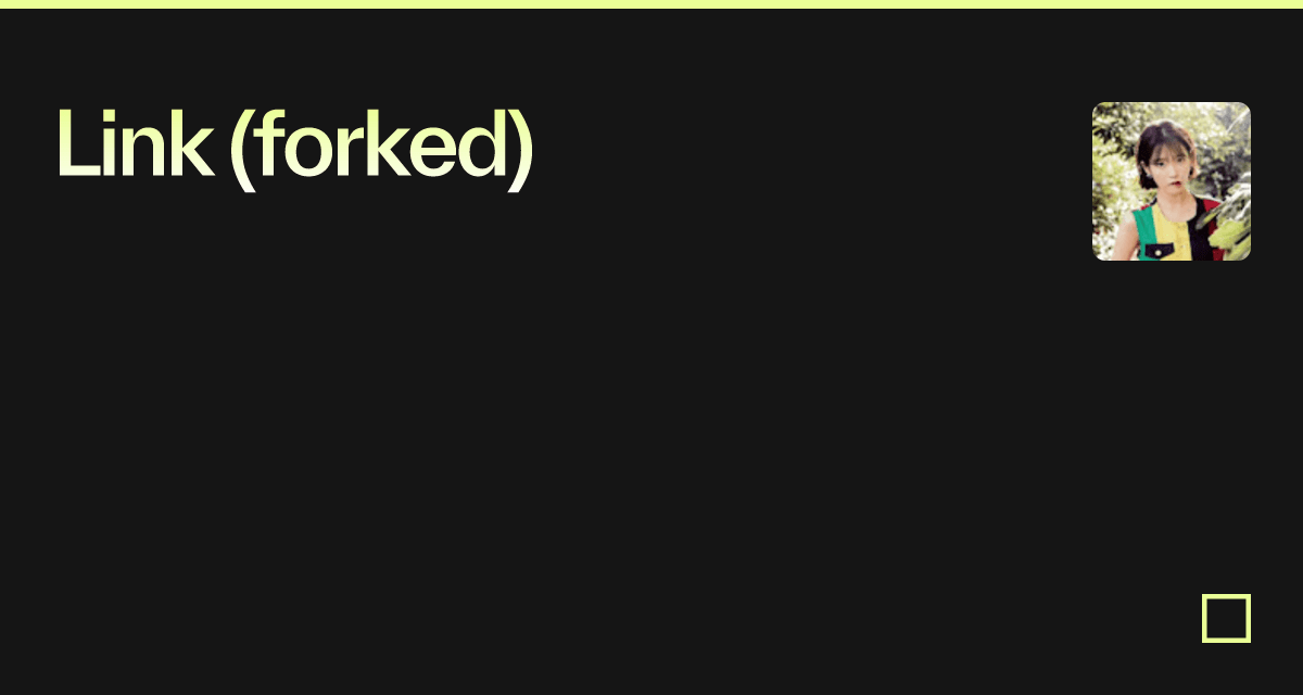 Link (forked) - Codesandbox