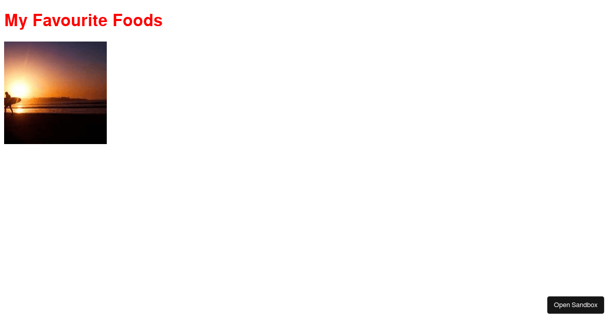 JSX Attributes and Styling (forked) - Codesandbox
