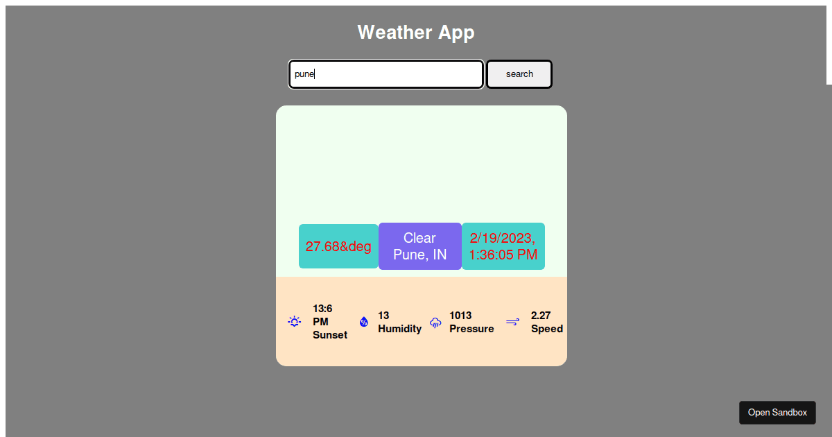 react - Codesandbox