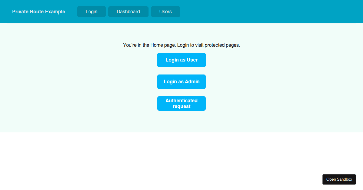 reactrouterexample Codesandbox