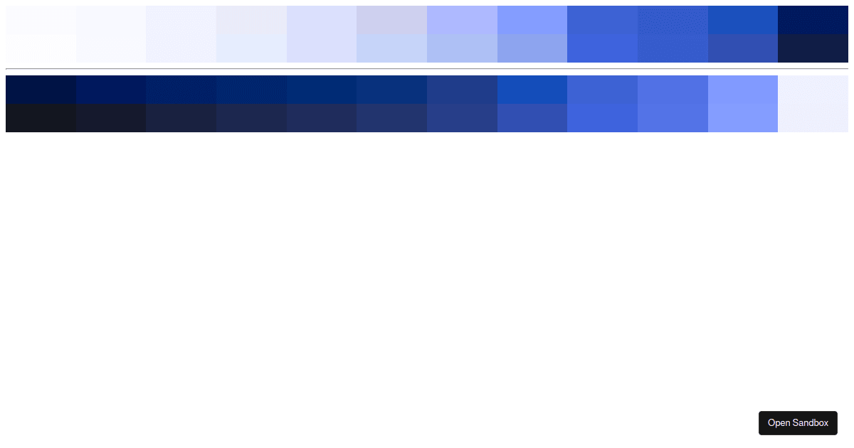 color test Codesandbox